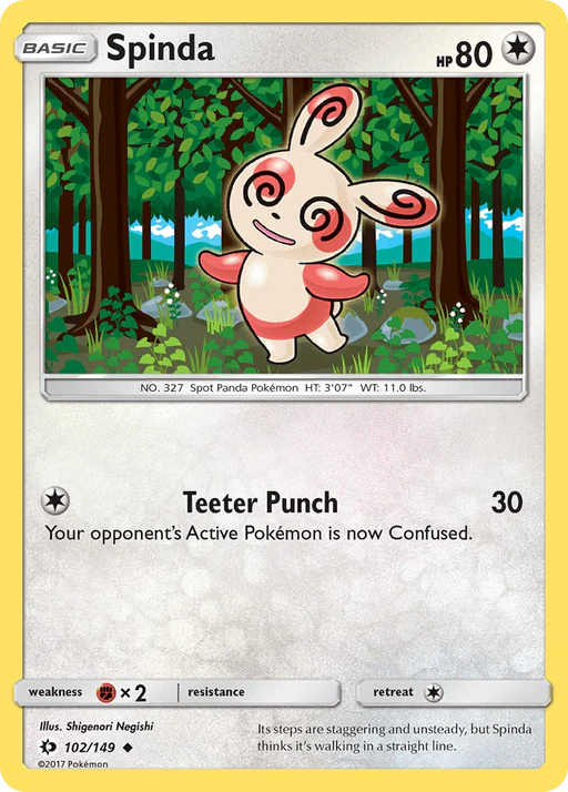 Spinda (102/149) [Sun & Moon: Base Set] - for just $0.10! 