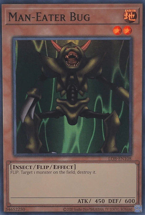 Man-Eater Bug (25th Anniversary) [LOB-EN108] Super Rare - for just $0.90! 
