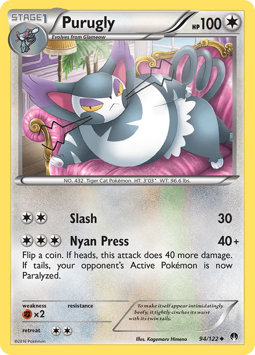 Purugly (94/122) [XY: BREAKpoint] - for just $0.10! 