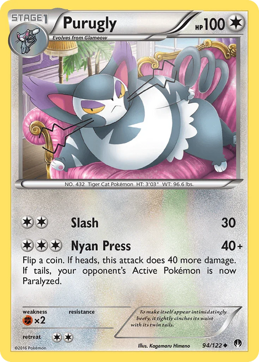 Purugly (94/122) [XY: BREAKpoint] - for just $0.10! 