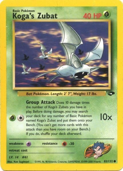 Koga's Zubat (83/132) [Gym Challenge Unlimited] - for just $0.45! 