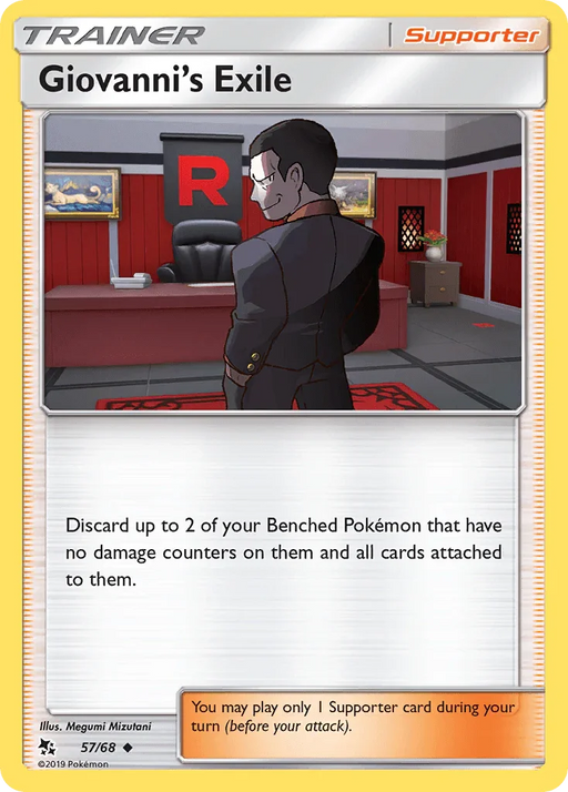 Giovanni's Exile (57/68) [Sun & Moon: Hidden Fates] - for just $0.10! 