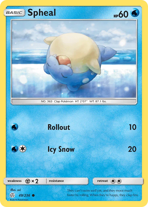 Spheal (49/236) [Sun & Moon: Cosmic Eclipse] - for just $0.10! 