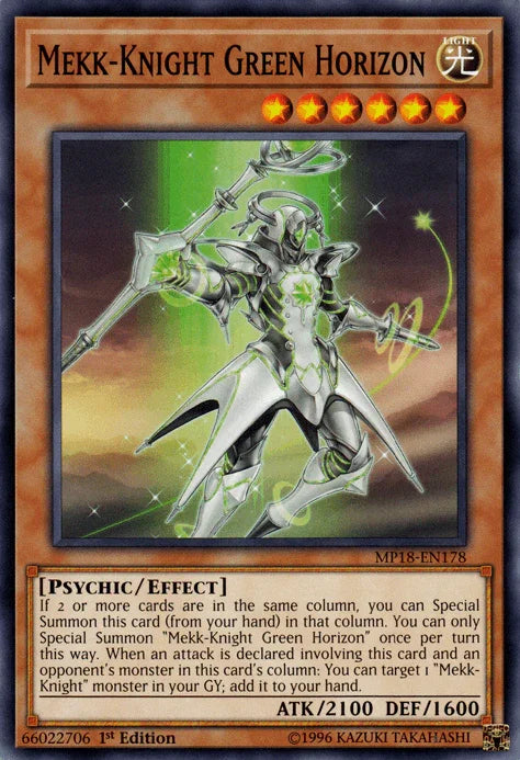 Mekk-Knight Green Horizon [MP18-EN178] Common - for just $0.10! 
