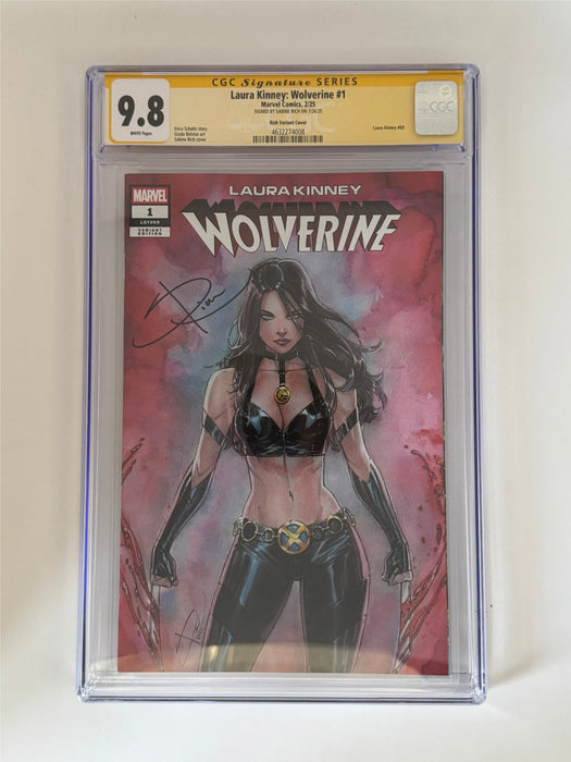 [Signed by Sabine Rich] Laura Kinney: Wolverine #1 CGC 9.8 Yellow Label Sabine Rich Exclusive Var - for just $125! 