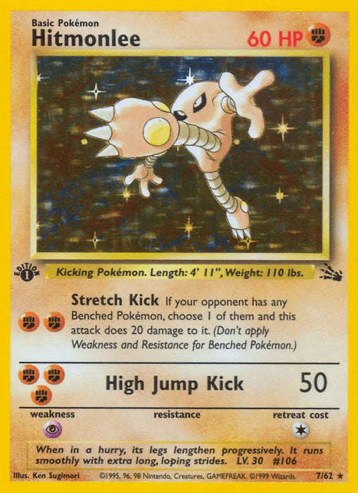 Hitmonlee (7/62) [Fossil 1st Edition] - for just $31.80! 