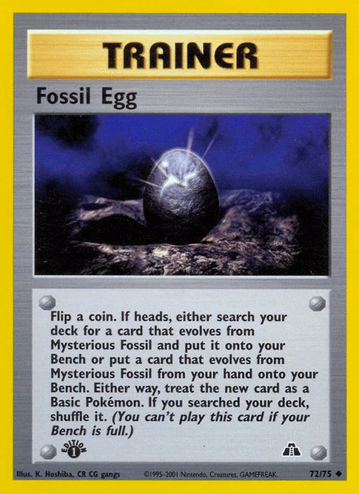 Fossil Egg (72/75) [Neo Discovery 1st Edition] - for just $0.55! 