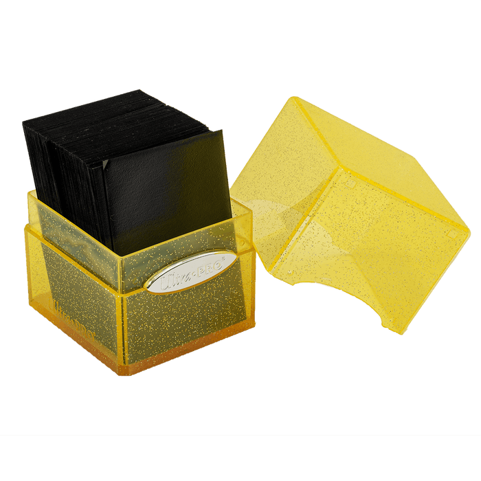 Ultra PRO: Satin Cube - Glitter Yellow - for just $0! 