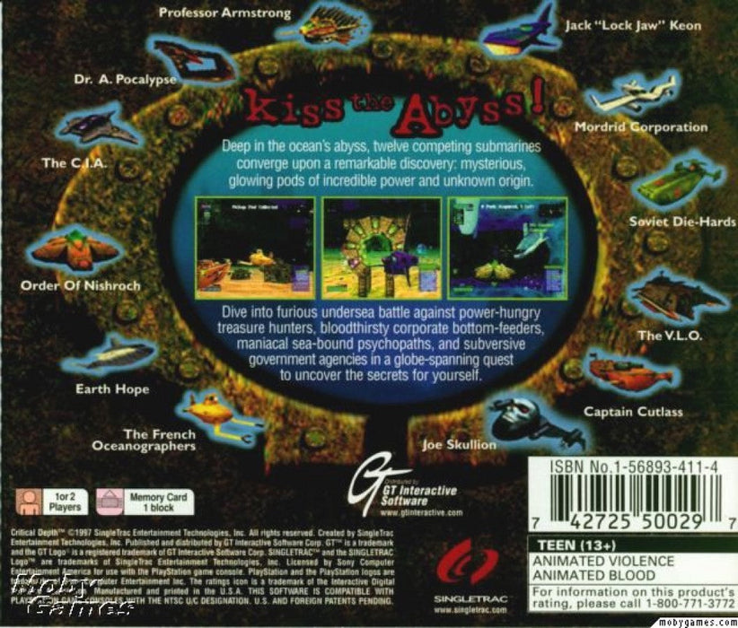 Critical Depth – PlayStation 1 (PS1) - for just $0! 