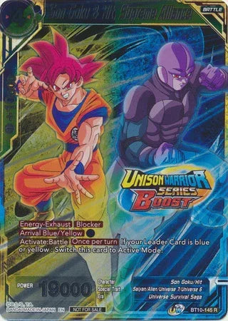 Son Goku & Hit, Supreme Alliance (Event Pack 08) (Alternate Foil) (BT10-145) [Tournament Promotion Cards] - for just $0.50! 