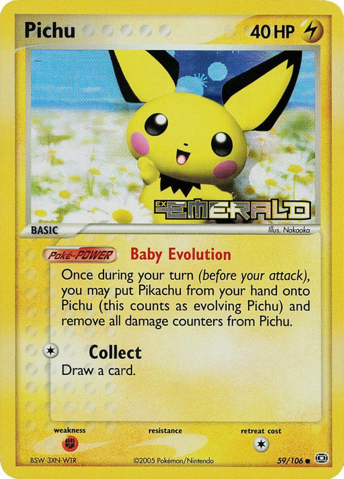 Pichu (59/106) (Stamped) [EX: Emerald] - for just $33.30! 