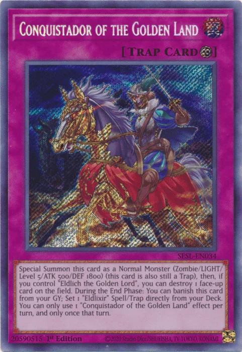 Conquistador of the Golden Land [SESL-EN034] Secret Rare - for just $0.90! 