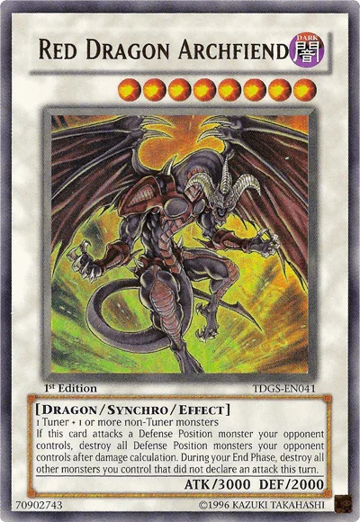 Red Dragon Archfiend [TDGS-EN041] Ultra Rare - for just $2.85! 