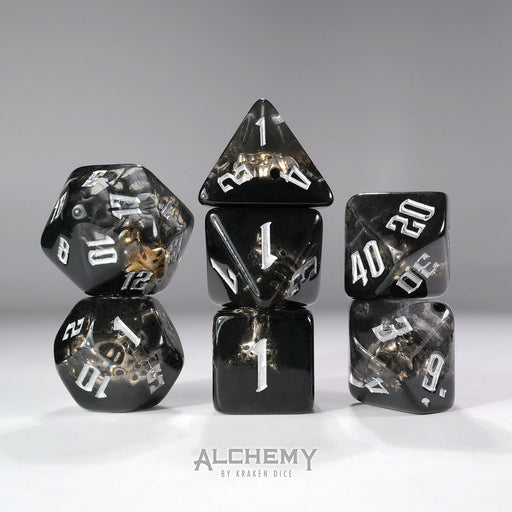 Kraken Dice 7pc Hidden Spirit with Silver Ink by Alchemy Dice - for just $11.99! 
