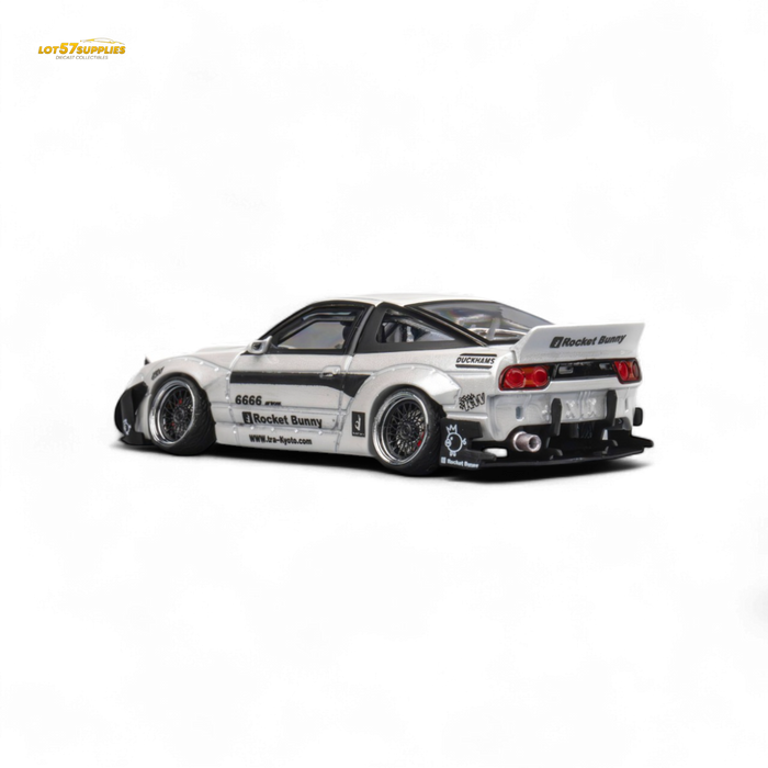 MicroTurbo Custom 180SX - Pandem Rocket Bunny White 1:64 - for just $46.99! 