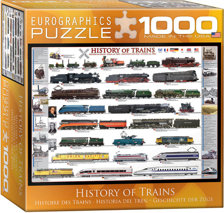 Puzzle: Sea & Land Transportation - History of Trains - for just $19.99! 