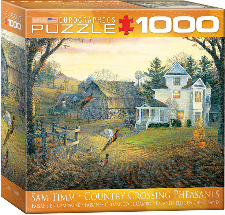 Puzzle: Artist Series - Country Crossing Pheasants by Sam Timm - for just $19.99! 