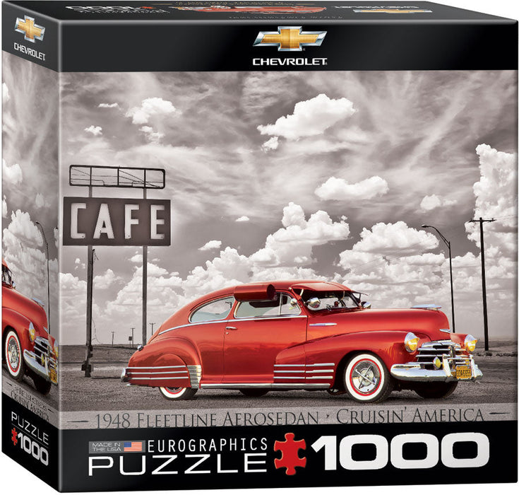 Puzzle: American Car Classics - 1948 Fleetline Aerosedan Cruisin' America - for just $17.99! 
