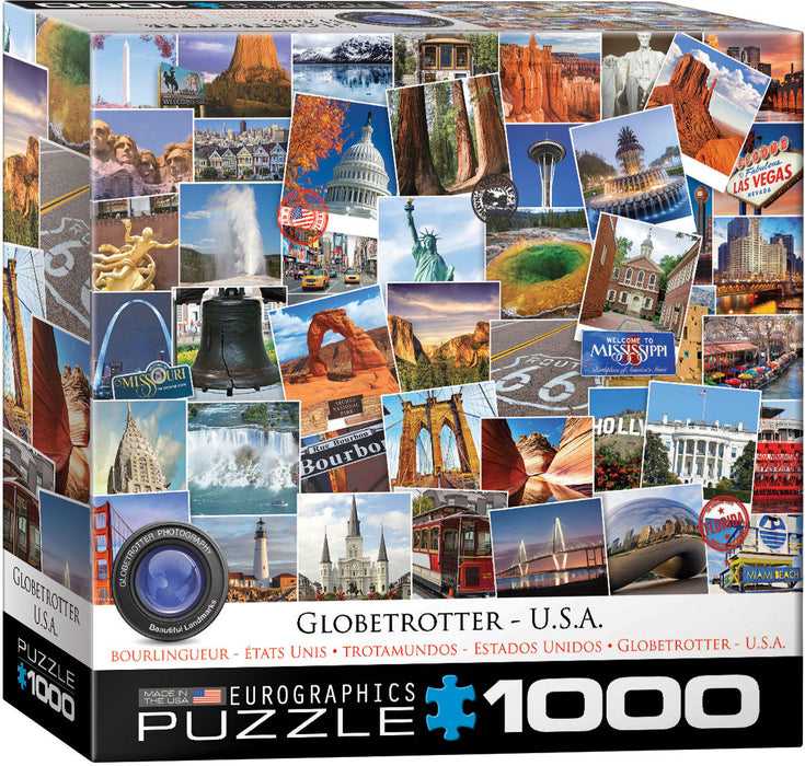 Puzzle: The Globetrotter Collection - Globetrotter USA - for just $17.99! 