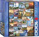 Puzzle: Vintage Art Collages - Lighthouses Vintage Posters - for just $17.99! 