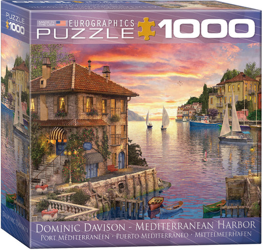Puzzle: Artist Series - Mediterranean Harbor by Dominic Davison - for just $19.99! 
