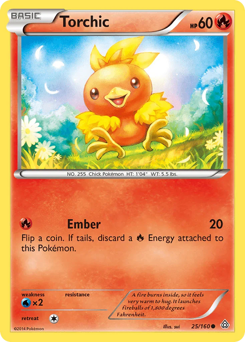 Torchic (25/160) [XY: Primal Clash] - for just $0.15! 