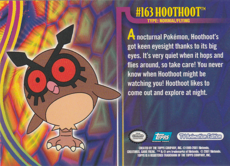 Hoothoot (163) [Topps Pokemon Johto Series 1] - for just $0.75! 