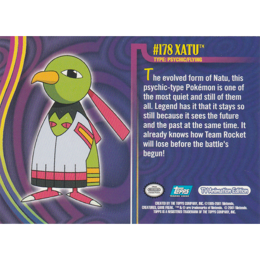 Xatu (178) [Topps Pokemon Johto Series 1] - Just $0.75! Shop now at Retro Gaming of Denver