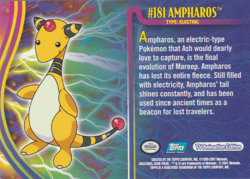 Ampharos (181) [Topps Pokemon Johto Series 1] - for just $0.75! 