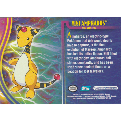 Ampharos (181) [Topps Pokemon Johto Series 1] - Just $0.75! Shop now at Retro Gaming of Denver