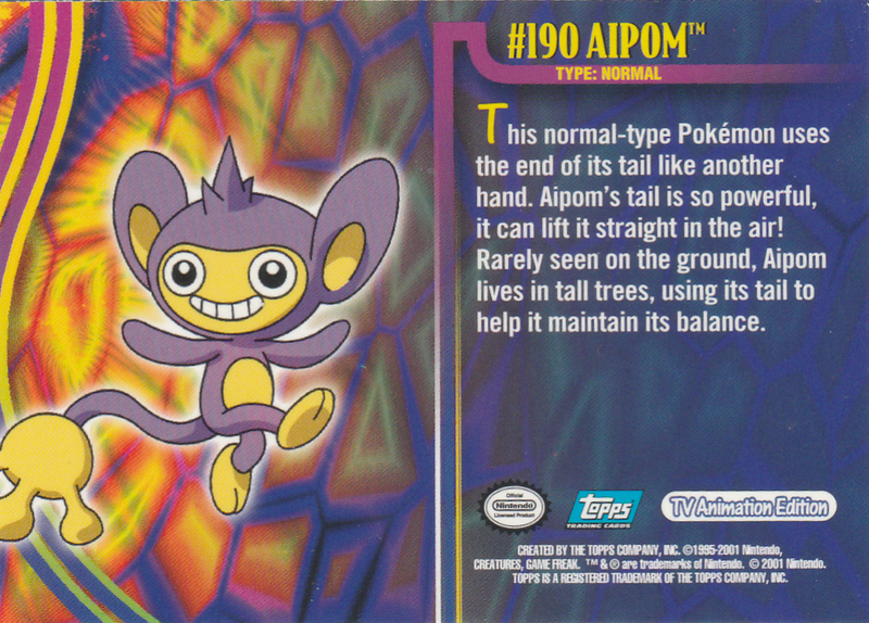 Aipom (190) [Topps Pokemon Johto Series 1] - for just $0.75! 