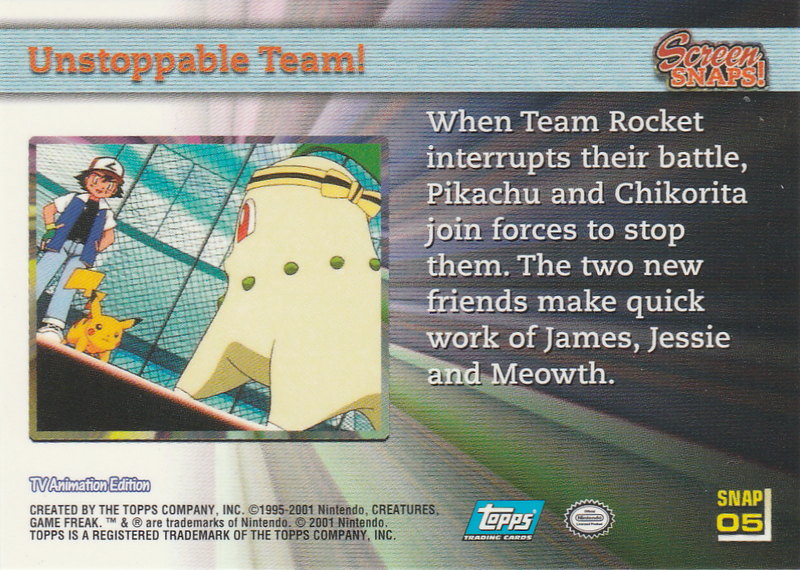 Unstoppable Team! (SNAP 05) [Topps Pokemon Johto Series 1] - for just $0.75! 
