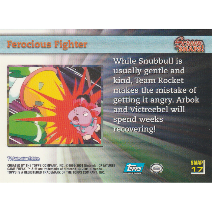 Ferocious Figher (SNAP 17) [Topps Pokemon Johto Series 1] - Just $0.75! Shop now at Retro Gaming of Denver