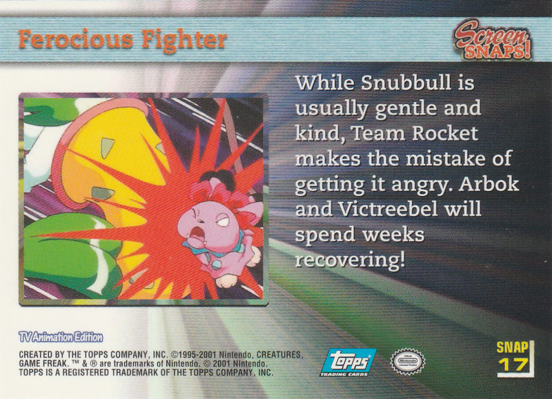 Ferocious Figher (SNAP 17) [Topps Pokemon Johto Series 1] - for just $0.75! 