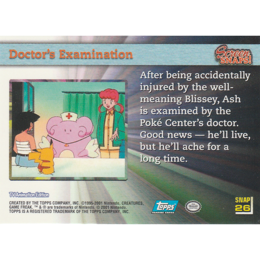 Doctor's Examination (SNAP 26) [Topps Pokemon Johto Series 1] - Just $0.75! Shop now at Retro Gaming of Denver