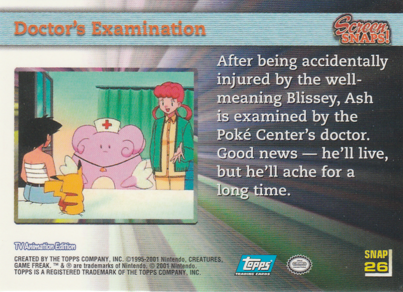 Doctor's Examination (SNAP 26) [Topps Pokemon Johto Series 1] - for just $0.75! 