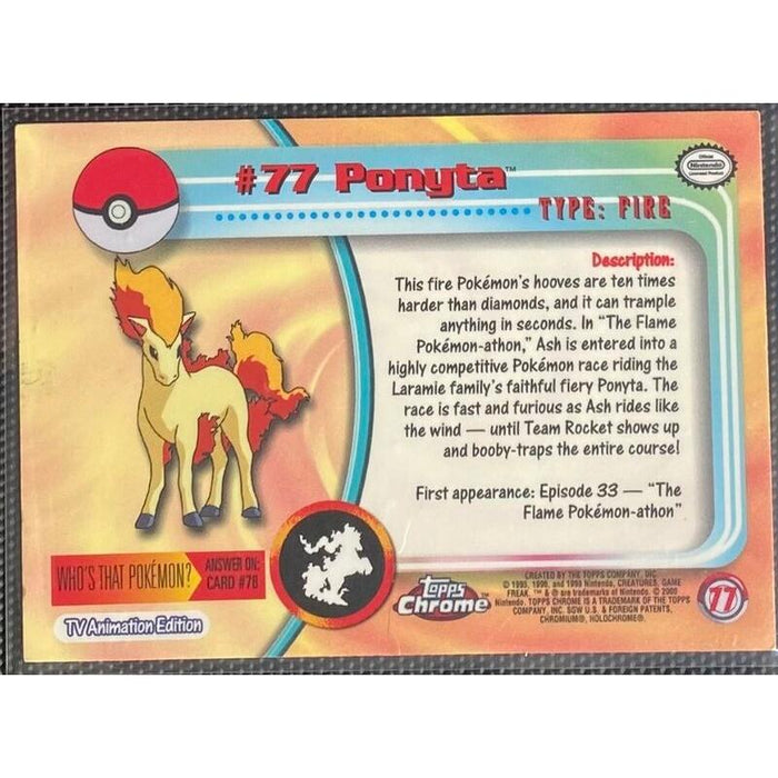 Ponyta Foil (77) [Topps Pokemon Chrome Series 1] - Just $0.75! Shop now at Retro Gaming of Denver