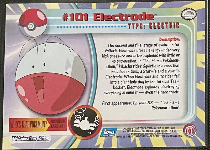 Electrode (101) [Topps TV Animation Edition Series 2] - for just $3! 