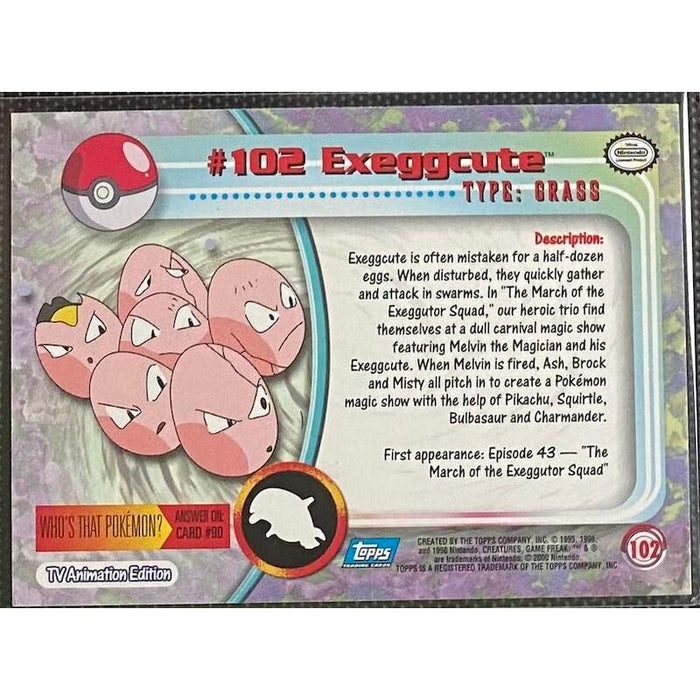 Exeggcute (102) [Topps TV Animation Edition Series 2] - Just $1.50! Shop now at Retro Gaming of Denver