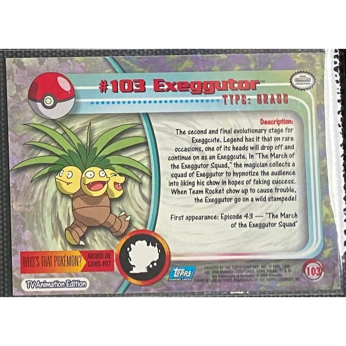 Exeggutor (103) [Topps TV Animation Edition Series 2] - Just $1.50! Shop now at Retro Gaming of Denver