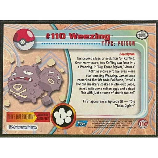 Weezing Foil (110) [Topps TV Animation Edition Series 2] - Just $3! Shop now at Retro Gaming of Denver