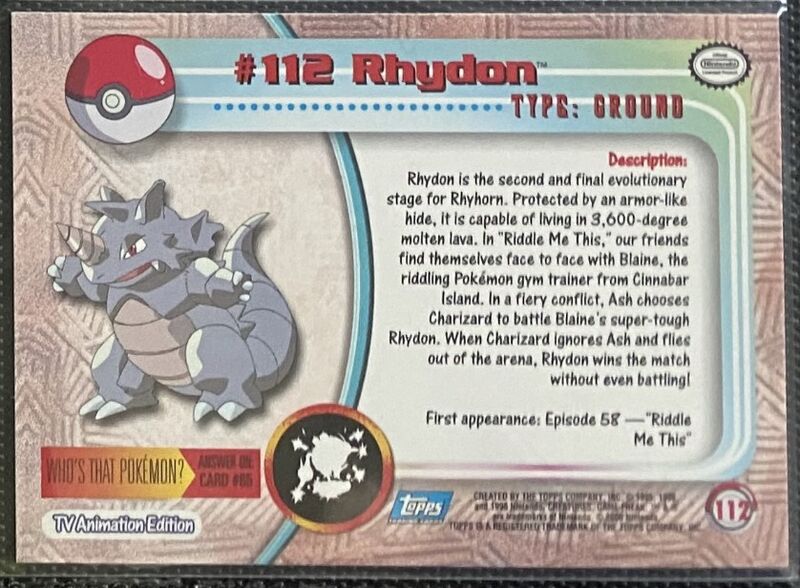 Rhydon Foil (112) [Topps TV Animation Edition Series 2] - for just $1! 