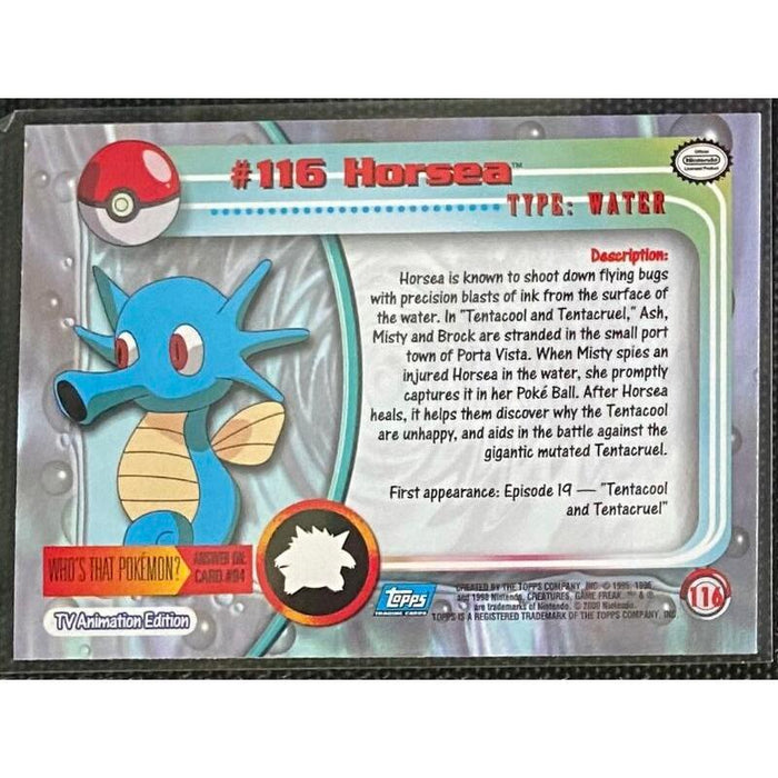 Horsea (116) [Topps TV Animation Edition Series 2] - Just $0.75! Shop now at Retro Gaming of Denver