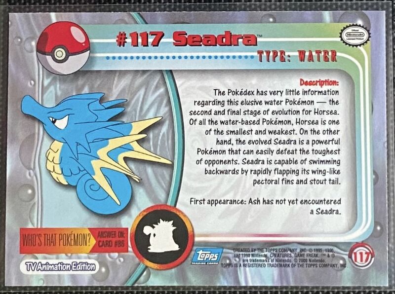 Seadra (117) [Topps TV Animation Edition Series 2] - for just $1! 