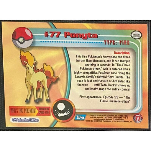 Ponyta (77) [Topps TV Animation Edition Series 2] - Just $1! Shop now at Retro Gaming of Denver