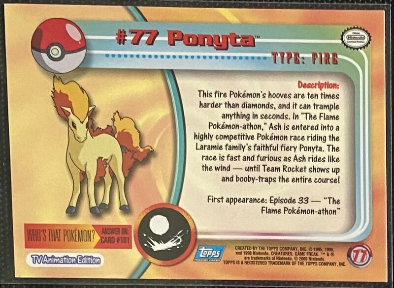 Ponyta (77) [Topps TV Animation Edition Series 2] - for just $1! 