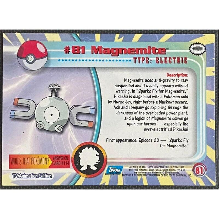 Magnemite (81) [Topps TV Animation Edition Series 2] - Just $0.50! Shop now at Retro Gaming of Denver