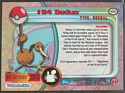 Doduo (84) [Topps TV Animation Edition Series 2] - for just $1.50! 