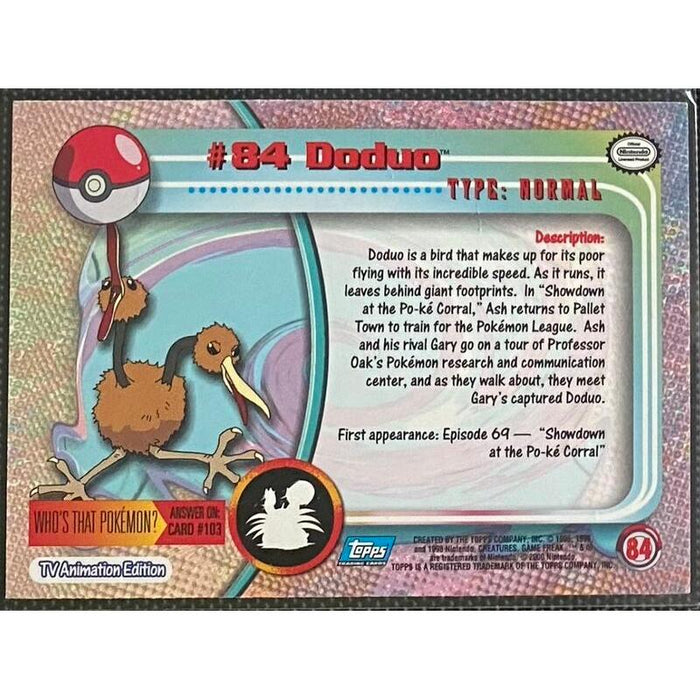 Doduo (84) [Topps TV Animation Edition Series 2] - Just $1.50! Shop now at Retro Gaming of Denver