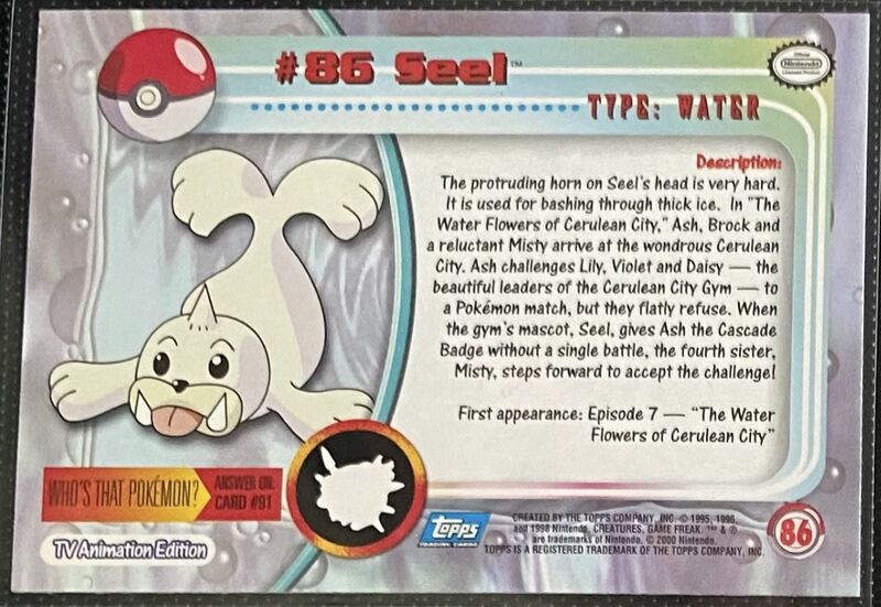 Seel (86) [Topps TV Animation Edition Series 2] - for just $3! 
